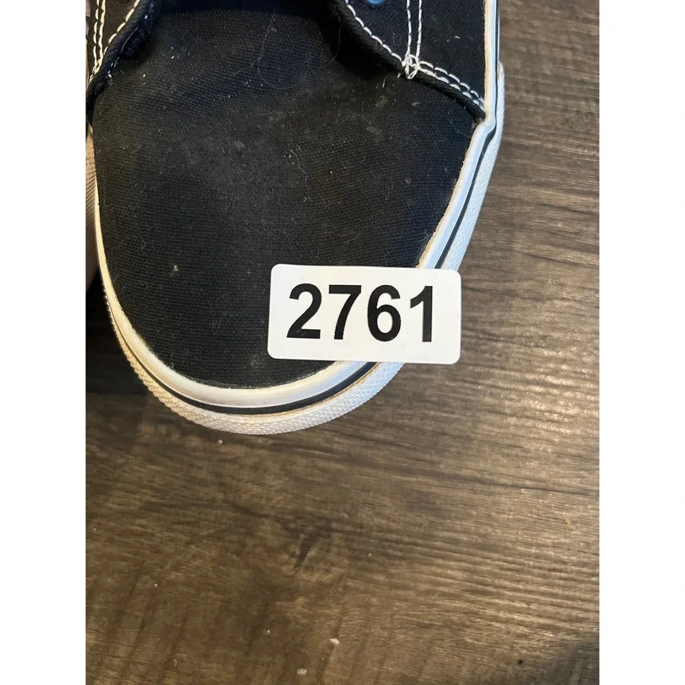 Vans Womens Sneakers Low Top Canvas Black Size 9.5